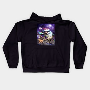 Trippy Space Skating Kids Hoodie